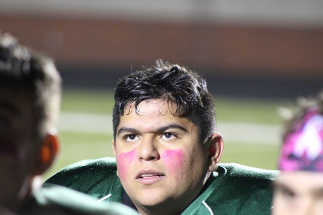 A close portrait of a Whiting player after the game.